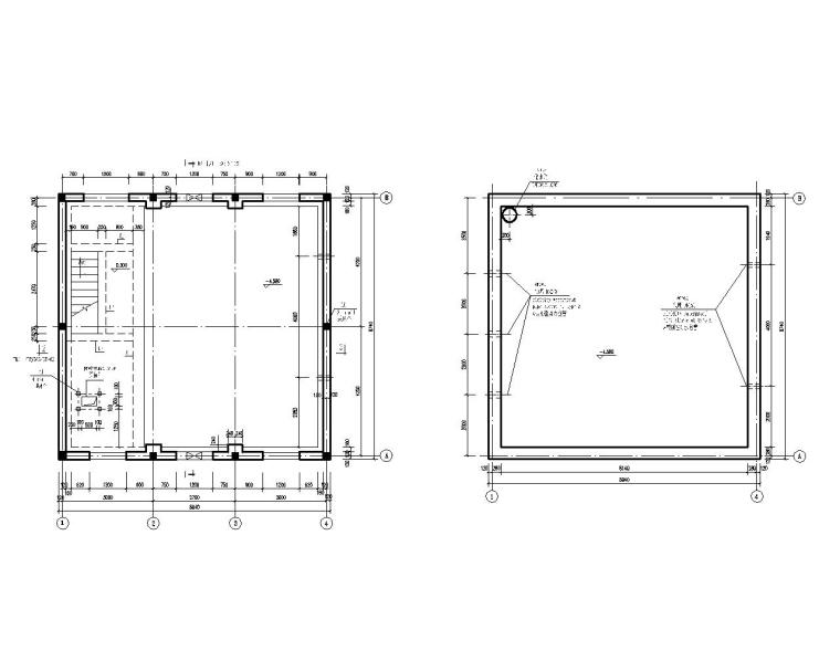 送水泵房cad图资料下载-送水泵房混凝土结构施工图（CAD）