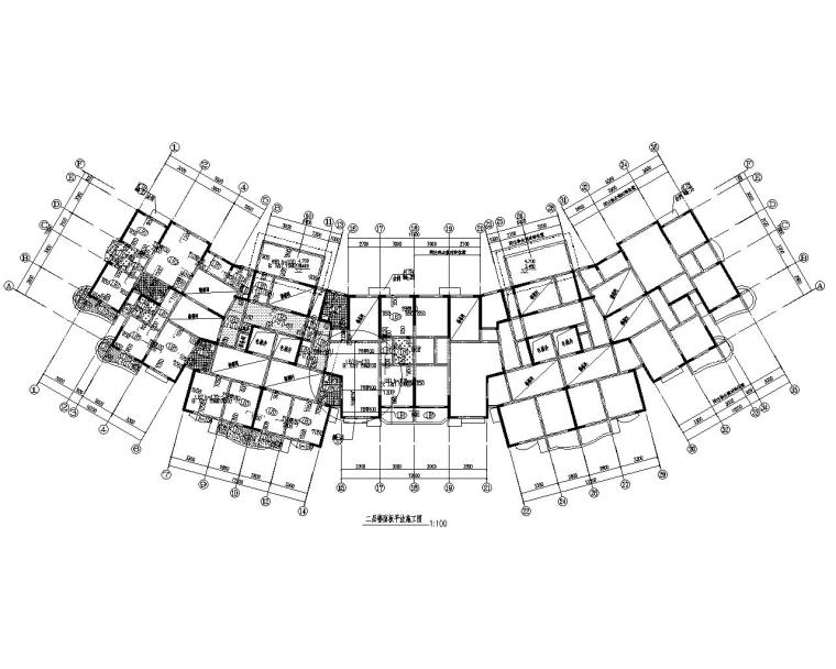 高层剪力墙住宅结构施工图资料下载-18层高层公寓住宅剪力墙结构施工图（CAD）
