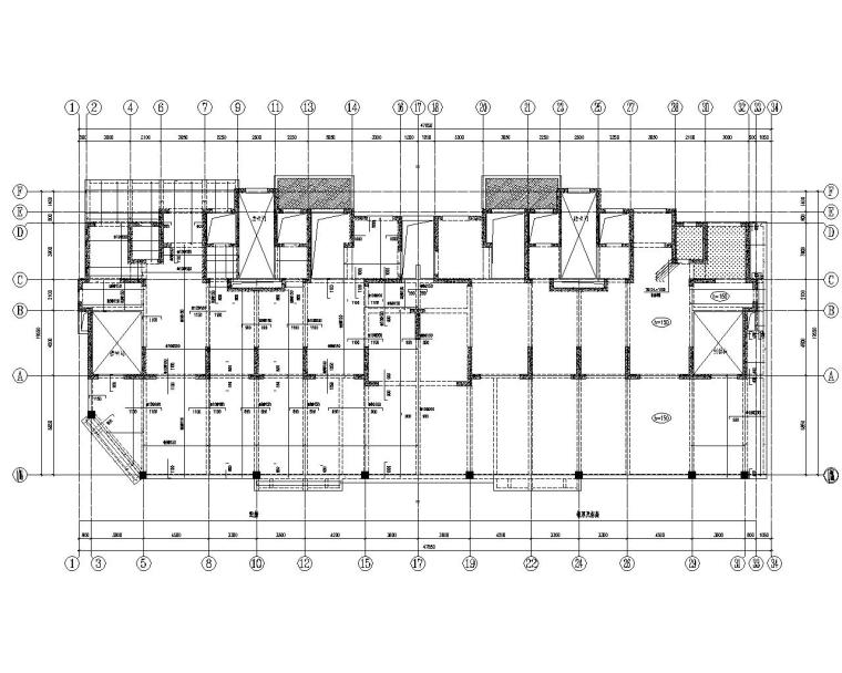 结构施工图纸住宅资料下载-17层高层剪力墙住宅结构施工图（CAD）