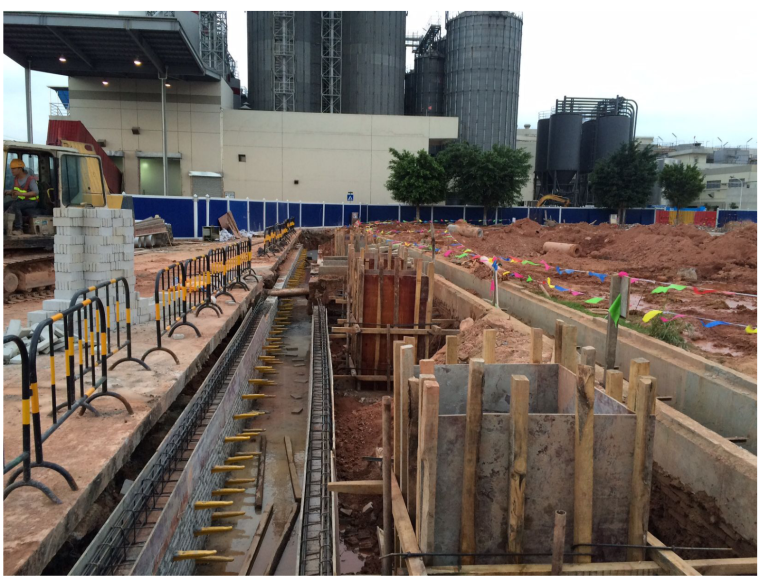 9米深基坑支护方案资料下载-啤酒厂土建项目投料坑深基坑钢板桩支护方案