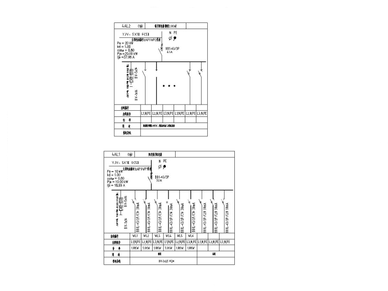 文创农场项目图纸电气招标文件清单-5配电箱系统图