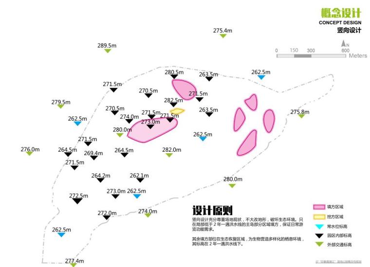 [四川]南充绿肺滨水湿地公园景观方案设计-竖向设计