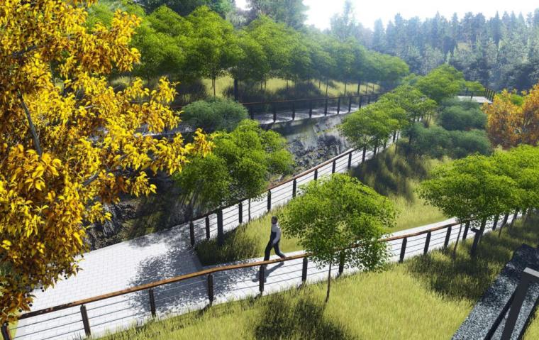 重庆河道植物施工资料下载-[重庆]滨水生态河道景观深化设计