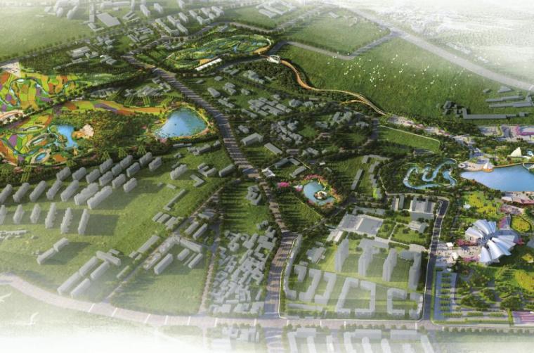 住宅酒店综合体方案设计资料下载-湿地温泉公园综合体景观方案设计 