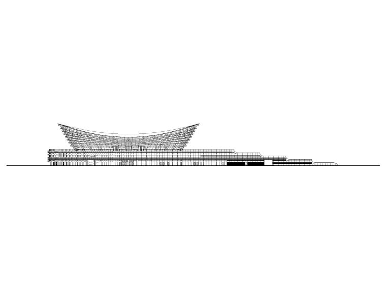 室内游泳馆建筑资料下载-[江苏]工业园区体育中心游泳馆建筑施工图