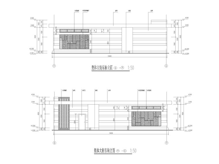 21座公厕建筑方案图纸（CAD）-方案图5