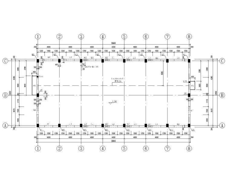 设备混凝土基础结构资料下载-水厂滤站混凝土结构施工图（CAD）