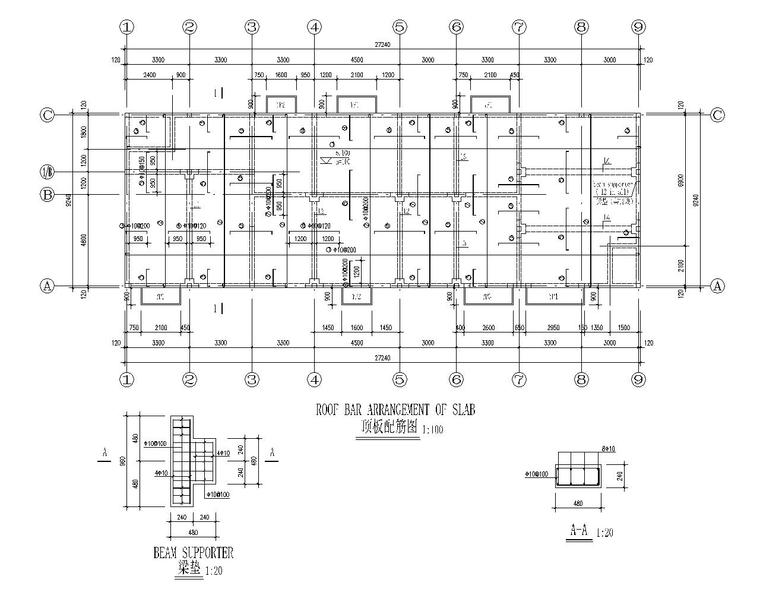 桥梁施工如何配备人数资料下载-某变配备电站结构施工图（CAD）