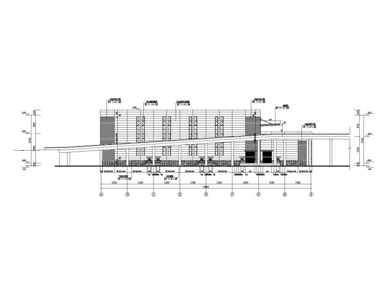 干拉索铝板幕墙施工图资料下载-[长沙]2层框架结构库房幕墙结构施工图2019