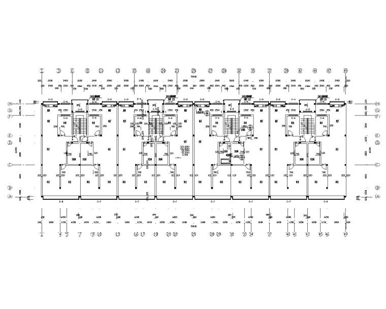 住宅楼cad结构图纸资料下载-某六层砖混结构住宅楼施工图（CAD含建筑）