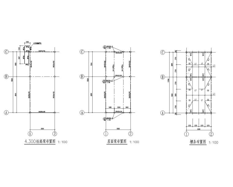 循环泵房建筑施工图资料下载-某循环泵房混凝土结构施工图（CAD）