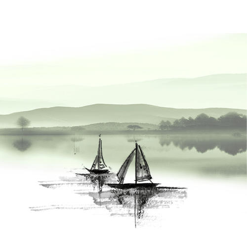 水墨风必备山水元素免抠png素材