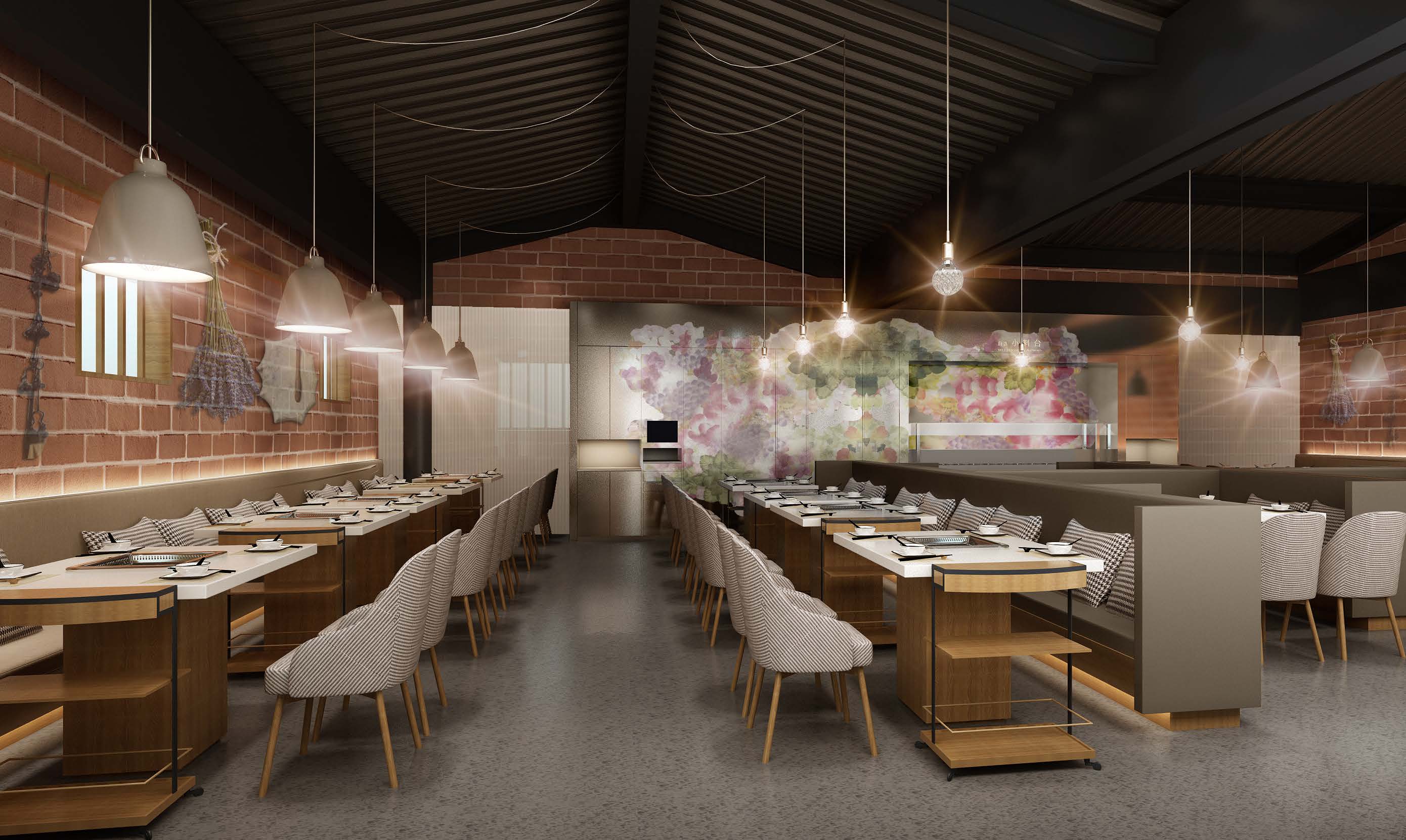 [泉州]晋江海底捞火锅店室内装修设计施工图-餐饮空间装修-筑龙室内设计论坛