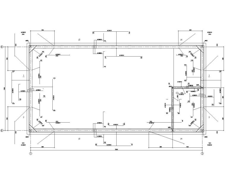 弧形水池施工CAD图资料下载-某消防废水池混凝土结构施工图（CAD）