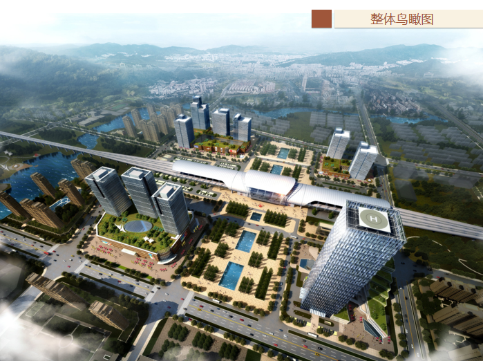 办公综合体建筑方案文本资料下载-中央广场超高层办公综合体设计方案文本