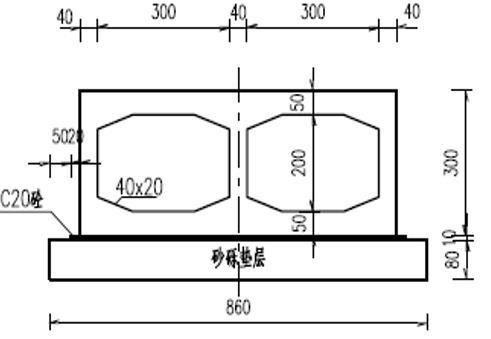 箱涵倒虹吸专项施工方案-结构尺寸