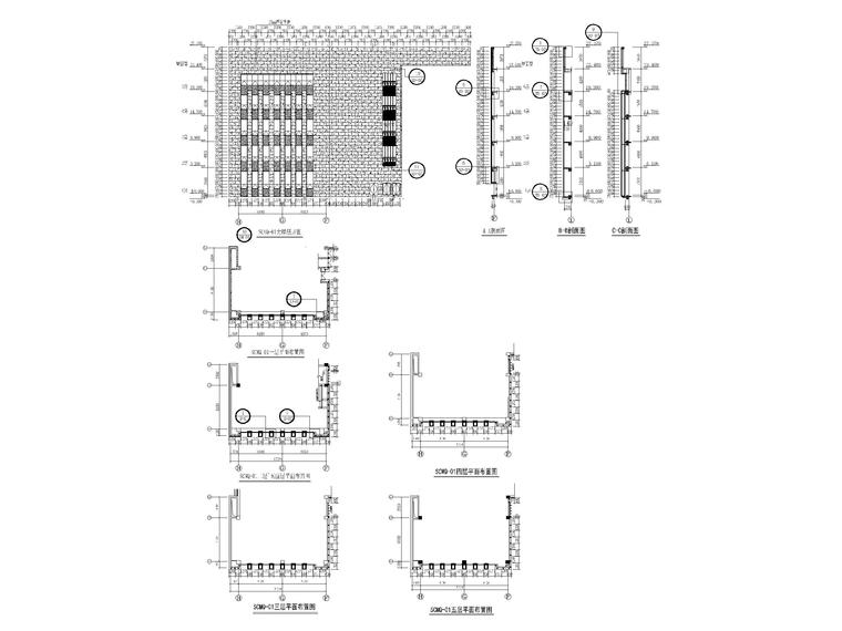 室内石材墙面大样图资料下载-石材幕墙大样图（CAD）