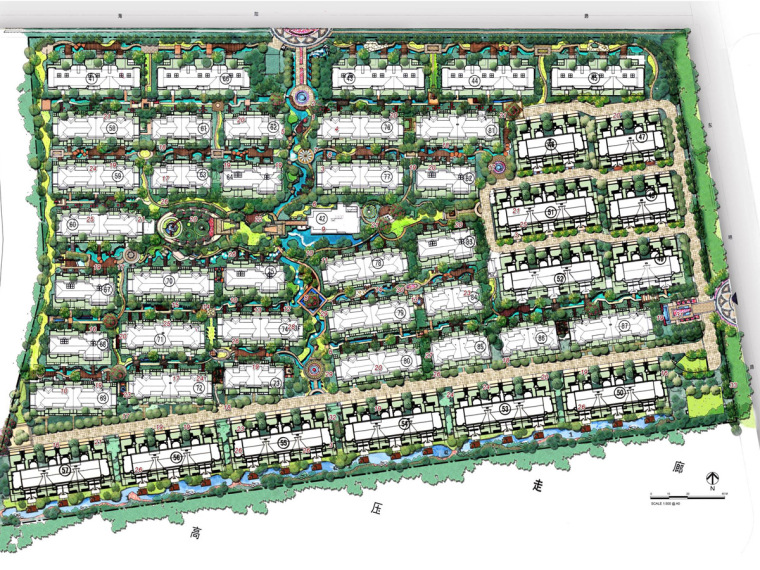 住宅小区方案规划图资料下载-[上海]精品住宅小区规划设计方案