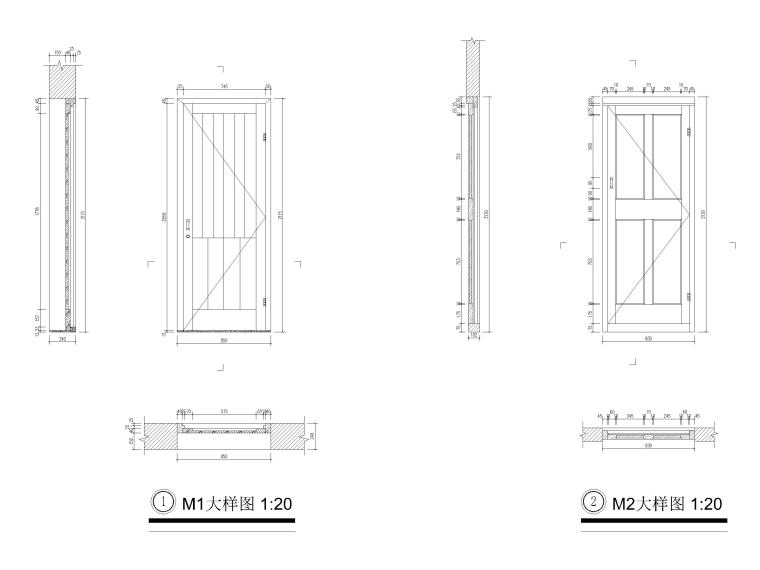 古建长廊cad平面资料下载-古建门大样详图（CAD）