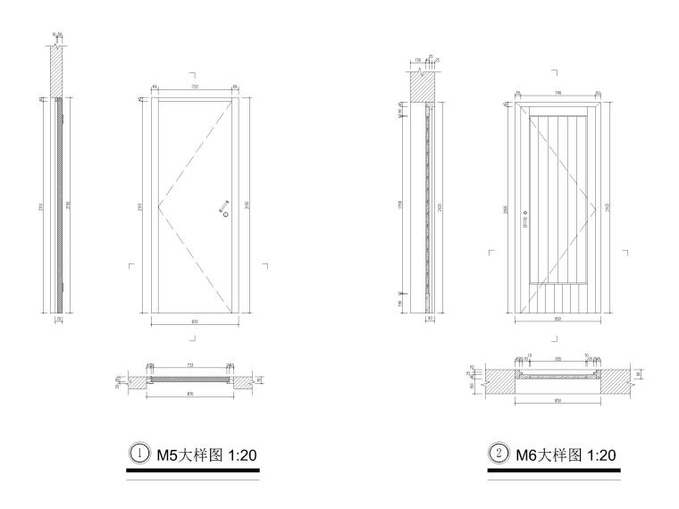 古建门大样详图（CAD）-古建筑门大样图3