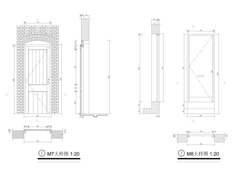 古建门大样详图（CAD）-古建筑门大样图4