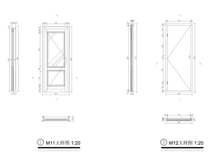 古建门大样详图（CAD）-古建筑门大样图6