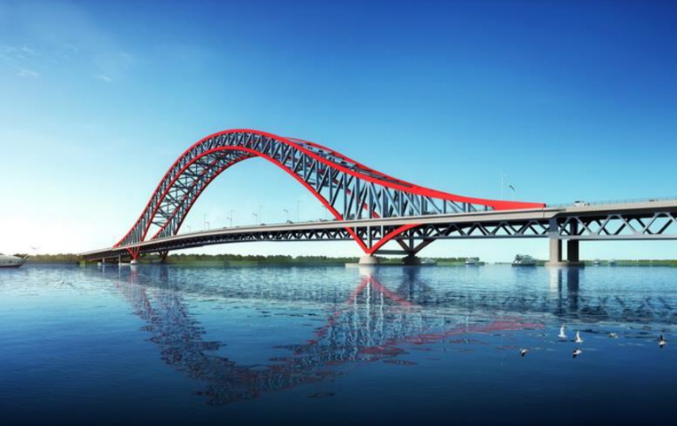 钢桁架拱桥效果图资料下载-提高钢桁架拱桥拱肋安装精度