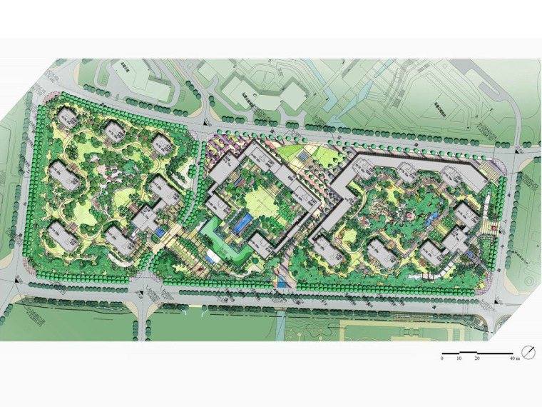 潮南居住区规划资料下载-[浙江]现代商建居住区规划设计方案