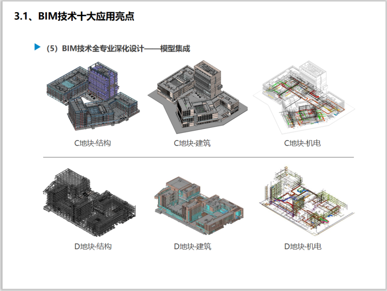 大学校区EPC模式BIM施工应用（含模型漫游）-模型集成