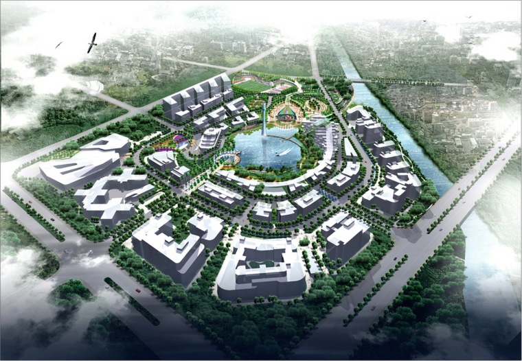 公园景观建模资料下载-[上海]科技软件专类园环境景观工程设计方案