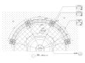 园林景观节点详图-欧式半圆景观墙详图