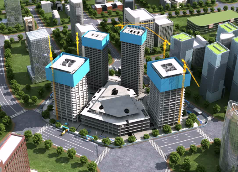 城市综合体模型下载资料下载-大型城市综合体工程BIM智能建造(含模型)