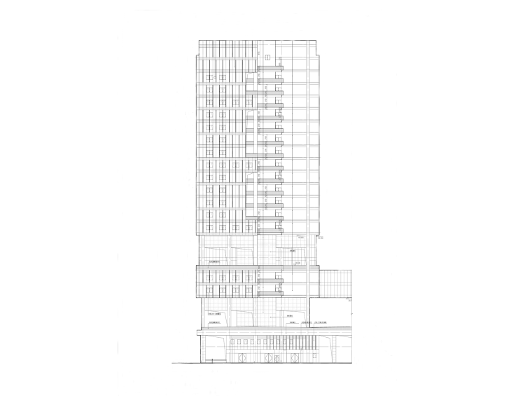创新中心建筑资料下载-[深圳]高层创新中心绿色建筑申报建筑施工图