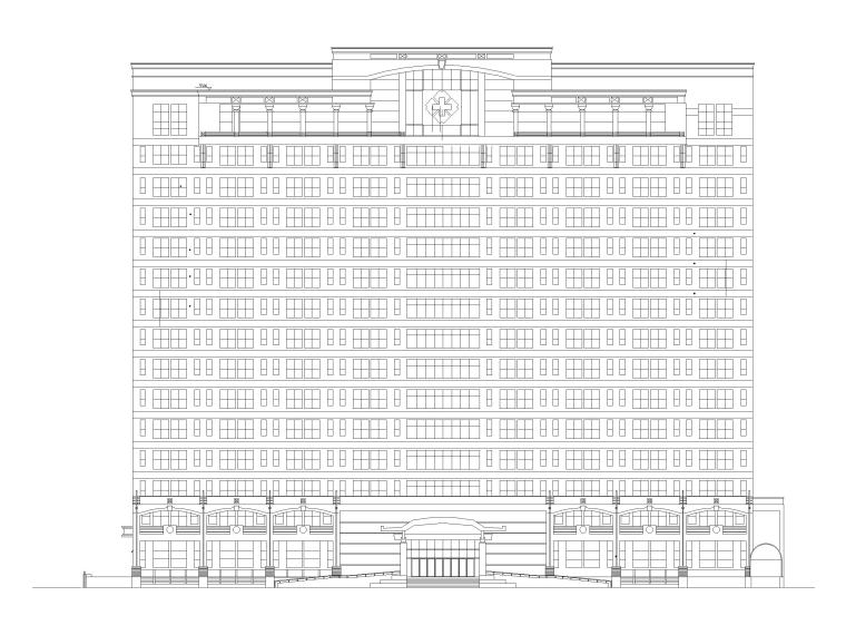 三甲院施工图资料下载-[保定]高层大型综合性三甲医院建筑施工图