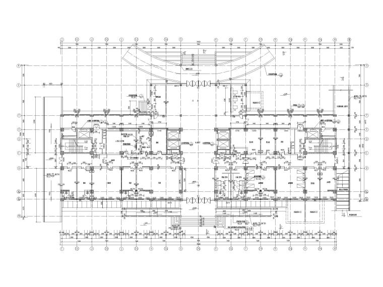 [保定]高层大型综合性三甲医院建筑施工图-平面图