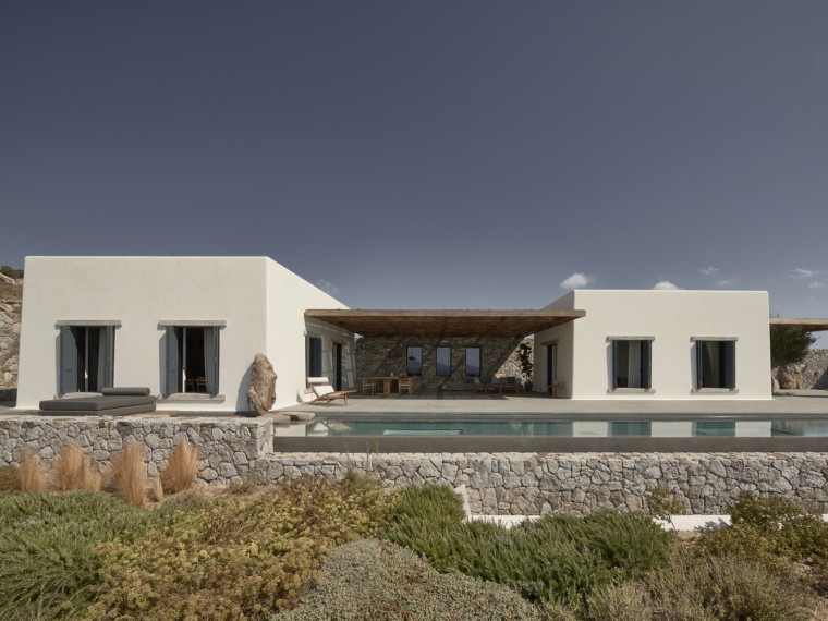 观海建筑设计资料下载-希腊观海Mandra别墅