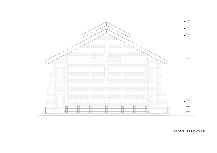 印度尼西亚Oikumene教堂-Front_elevation