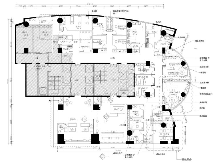 医院施工图设计方案资料下载-​[新疆]医瑞整形美容医院施工图+设计方案