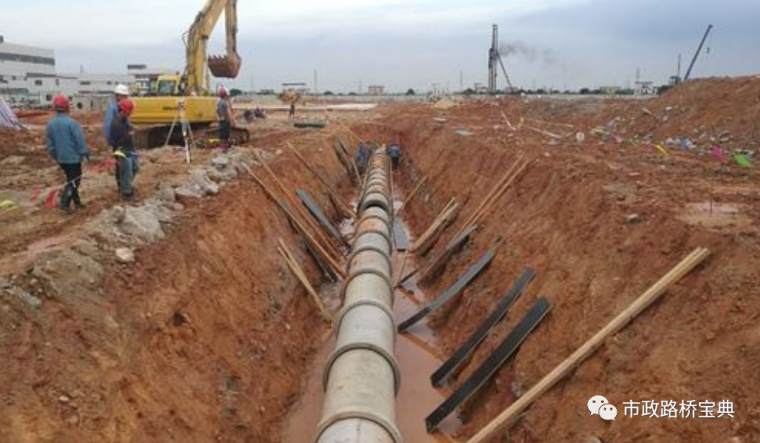 室外管道管道挖土计算资料下载-雨污水管道工程施工技术交底