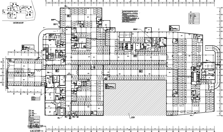 广州物流园高层综合办公楼及住宅全套图纸-地下室基础接地平面图