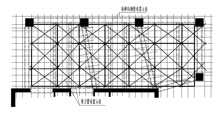 模板支撑架搭设示意图图片