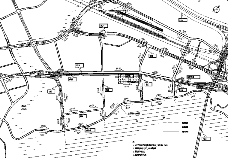 市政电力工程设计图资料下载-双向四车道380m城市支路排水电力工程设计图