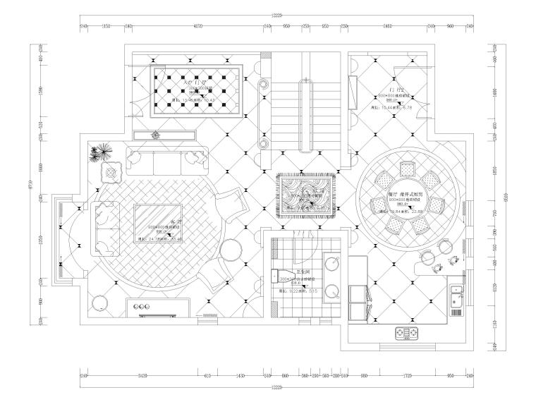 别墅施工图说明资料下载-[湖南]333㎡古典欧式五居室三层别墅施工图