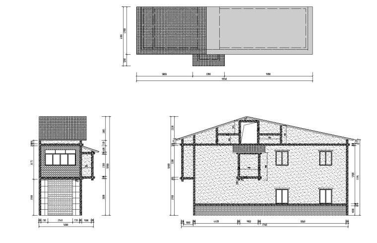 立面改造坡屋面构件资料下载-街区房屋立面改造工程清单(含图纸)