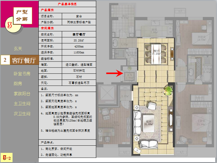 精装修住宅收纳系统详细剖解（图文丰富）-客厅餐厅