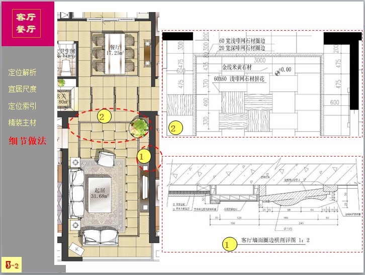 精装修住宅收纳系统详细剖解（图文丰富）-客厅细节做法