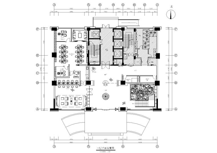 办公前台大样资料下载-[江苏]无锡1500㎡禅意中式办公楼施工图