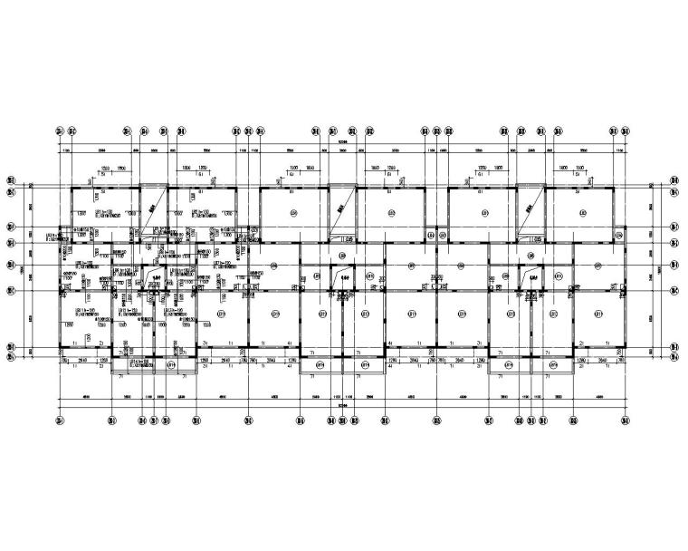 6层住宅建筑图结构施工图资料下载-16层住宅混凝土剪力墙结构施工图（CAD）