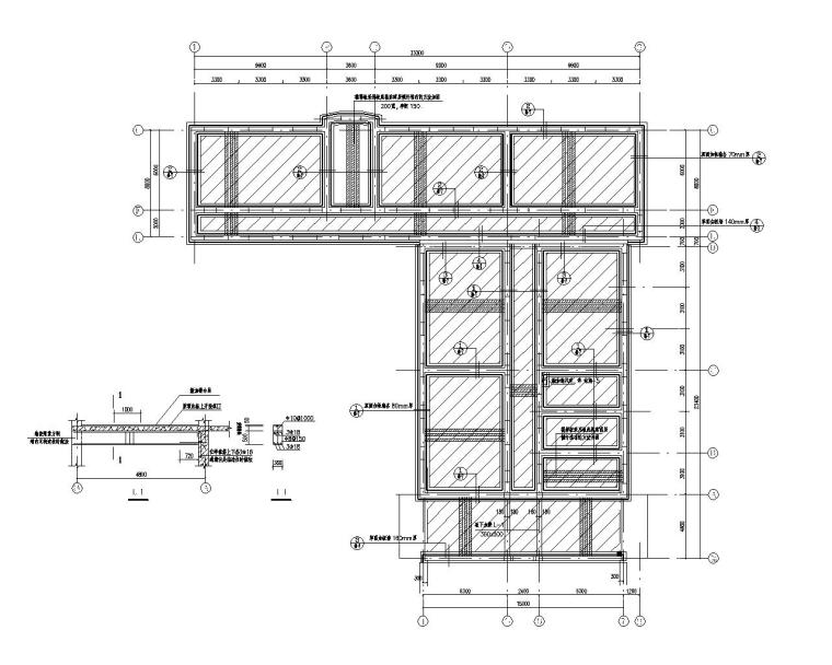 标志牌双面结构大样图资料下载-六层教学楼双面板墙加固施工图（CAD）