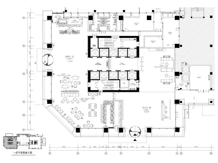 酒店设计全套施工图纸资料下载-[四川]成都五星酒店​室内设计全套施工图